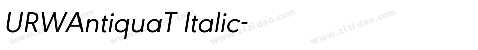 URWAntiquaT Italic字体转换